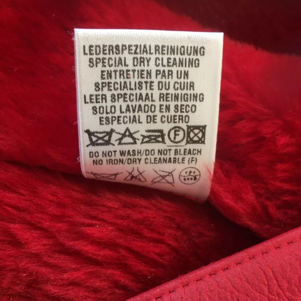 Escada Real Shearling Red Jacket - image 5